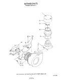 BLOWER Diagram and Parts List for KUDD210T1  KitchenAid Dishwasher
