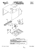 CABINET Diagram and Parts List for RM280PXBQ0  Whirlpool Microwave Oven Combo