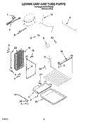 LOWER UNIT AND TUBE PARTS Diagram and Parts List for KSSC42FMS00  KitchenAid Refrigerator