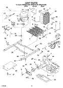 UNIT Diagram and Parts List for GD2SHAXLT02  Whirlpool Refrigerator