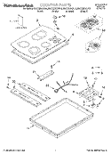 SECTION Diagram and Parts List for KECC502GBL0  KitchenAid Cooktop