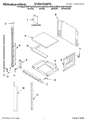 OVEN PARTS Diagram and Parts List for KBHC109JBT03  KitchenAid Microwave Oven Combo
