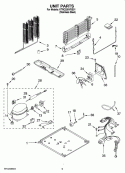 UNIT PARTS Diagram and Parts List for KTRC22KVSS01  KitchenAid Refrigerator