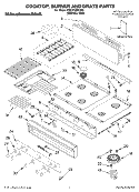 Part Location Diagram of 8284739 Whirlpool COOKTOP
