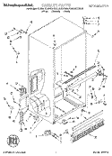 CABINET Diagram and Parts List for KBRS21KDBL00  KitchenAid Refrigerator