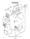 ICE MAKER , LIT/OPTIONAL Diagram and Parts List for 6ED25RQXWW00  Whirlpool Refrigerator