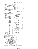 GEARCASE Diagram and Parts List for LC4500XTW0  Whirlpool Washer