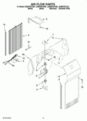 AIR FLOW PARTS Diagram and Parts List for GS6NVEXVS01  Whirlpool Refrigerator