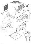 UNIT PARTS Diagram and Parts List for ET8LFKXKT03  Whirlpool Refrigerator