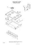 COOKTOP Diagram and Parts List for SF315ESPW0  Whirlpool Range