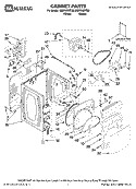 CABINET PARTS Diagram and Parts List for MED6400TB0  Maytag Dryer