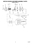 MOTOR HOUSING AND BURR ASSEMBLY PARTS Diagram and Parts List for 5KCG100SPM0  KitchenAid Coffee Grinder
