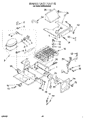 UPPER UNIT Diagram and Parts List for KSSS42QDX02  KitchenAid Refrigerator