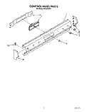 CONTROL PANEL Diagram and Parts List for SGC355XW1  Roper Range