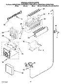 ICEMAKER PARTS Diagram and Parts List for KSRP22FTMS00  KitchenAid Refrigerator