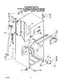 CABINET Diagram and Parts List for RT12DCRWW00  Roper Refrigerator