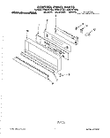CONTROL PANEL Diagram and Parts List for KEBS107YWH2  KitchenAid Wall Oven