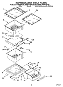 REFRIGERATOR SHELF PARTS Diagram and Parts List for GC5NHAXSY00  Whirlpool Refrigerator