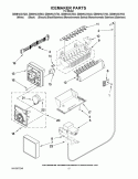 ICEMAKER PARTS Diagram and Parts List for GS6NHAXVB03  Whirlpool Refrigerator