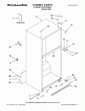 CABINET PARTS Diagram and Parts List for K9TREFFWMS01  KitchenAid Refrigerator