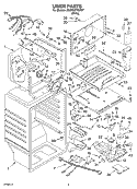 LINER PARTS Diagram and Parts List for 3XARG477GF07  Whirlpool Refrigerator