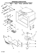 FREEZER LINER PARTS Diagram and Parts List for GX5FHTXTS01  Whirlpool Refrigerator