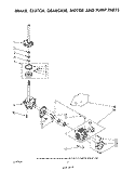 BRAKE, CLUTCH, GEARCASE, MOTOR AND PUMP Diagram and Parts List for LA5500XSW0  Whirlpool Washer