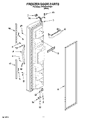 FREEZER DOOR PARTS Diagram and Parts List for 5VGS3SHGKQ04  Whirlpool Refrigerator