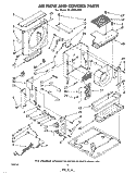 AIRFLOW AND CONTROL Diagram and Parts List for AC2404XM0  Whirlpool Air Conditioner