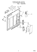 INNER DOOR Diagram and Parts List for DU800CWDB5  Whirlpool Dishwasher