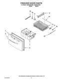FREEZER DOOR PARTS Diagram and Parts List for GI6FARXXB06  Whirlpool Refrigerator