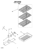 UNIT PARTS Diagram and Parts List for EV070FXRQ00  Whirlpool Freezer