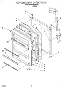 REFRIGERATOR DOOR, LIT/OPTIONAL Diagram and Parts List for ET18SKRAW02  Whirlpool Refrigerator