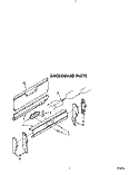 BACKGUARD Diagram and Parts List for FGP335VL3  Roper Range