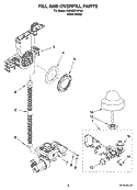 FILL AND OVERFILL PARTS Diagram and Parts List for KUDU02VSPA4  KitchenAid Dishwasher