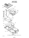 SHELF Diagram and Parts List for RT20AKXVW01  Roper Refrigerator