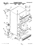 CABINET Diagram and Parts List for 8ET18ZKXBG00  Whirlpool Refrigerator