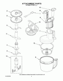 ATTACHMENT PARTS Diagram and Parts List for KFPM773CA0  KitchenAid Food Processor