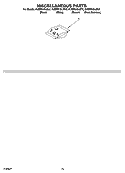 MISCELLANEOUS PARTS OPTIONAL PARTS (NOT INCLUDED) Diagram and Parts List for KUDP01DLBL2  KitchenAid Dishwasher