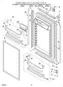 REFRIGERATOR DOOR Diagram and Parts List for KBLP36MHS00  KitchenAid Refrigerator