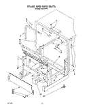 FRAME AND TANK Diagram and Parts List for KUDI220T1  KitchenAid Dishwasher