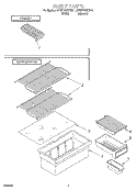 SHELF Diagram and Parts List for 3VET16GKFW01  Whirlpool Refrigerator