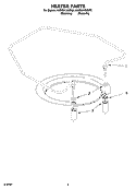 HEATER PARTS Diagram and Parts List for KUDS01VMSS0  KitchenAid Dishwasher