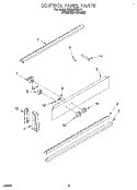 CONTROL PANEL, OPTIONAL Diagram and Parts List for RS600BXBH1  Whirlpool Range