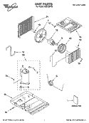 UNIT PARTS Diagram and Parts List for ACQ128PT0  Whirlpool Air Conditioner