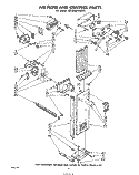 AIRFLOW AND CONTROL Diagram and Parts List for ED19AK1LWR4  Whirlpool Refrigerator