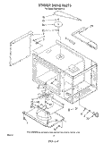 STIRRER DRIVE Diagram and Parts List for RM278BXV2  Whirlpool Microwave Oven Combo