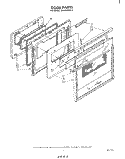 DOOR Diagram and Parts List for RS670PXK2  Whirlpool Range