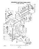 CONTROLS AND REAR PANEL Diagram and Parts List for LA5311XPW3  Whirlpool Washer