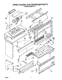 UPPER CHASSIS AND COMPONENT Diagram and Parts List for RM988PXVM1  Whirlpool Microwave Oven Combo